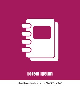 Notebook vector icon