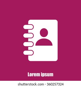 Notebook vector icon