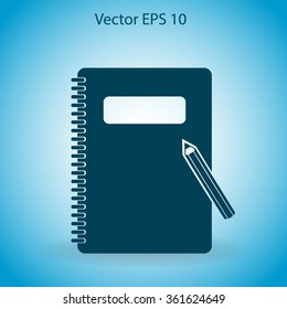 notebook vector icon