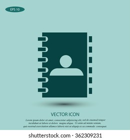 notebook vector  icon