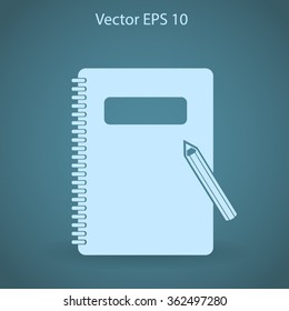 notebook vector icon