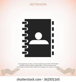 notebook vector  icon