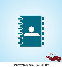 notebook vector  icon