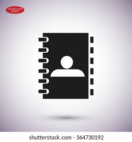 notebook vector  icon
