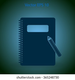 notebook vector icon