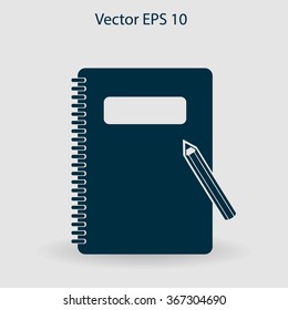 notebook vector icon