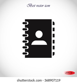 notebook vector  icon