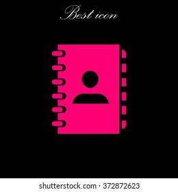 notebook vector  icon
