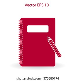 notebook vector icon