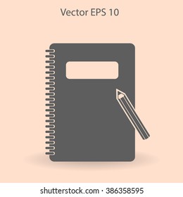 notebook vector icon