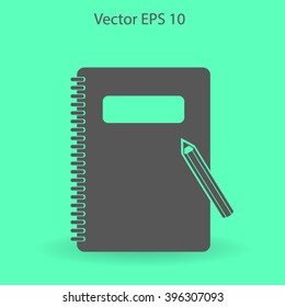 notebook vector icon