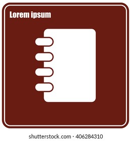 Notebook vector icon
