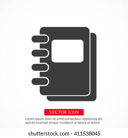 Notebook vector icon
