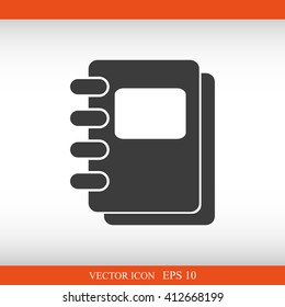 Notebook vector icon
