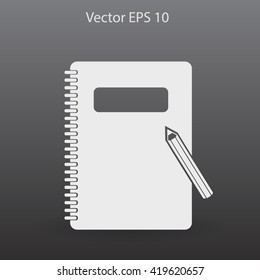 notebook vector icon