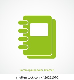 Notebook vector icon

