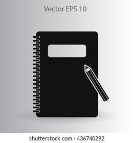 notebook vector icon