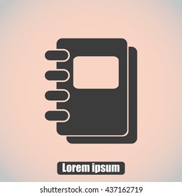 Notebook vector icon