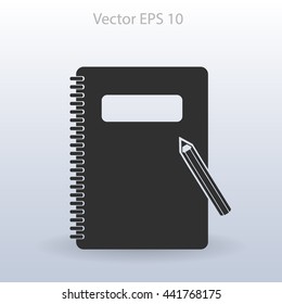 notebook vector icon