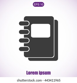 Notebook vector icon
