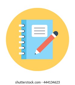 Notebook Vector Icon