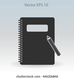 notebook vector icon
