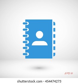 notebook vector  icon