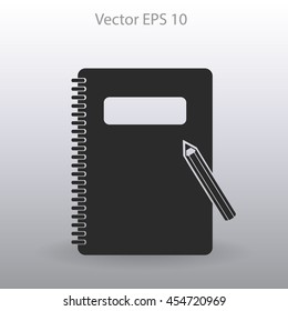 notebook vector icon