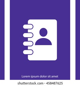 Notebook vector icon