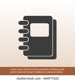 Notebook vector icon