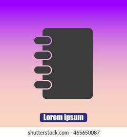 Notebook vector icon