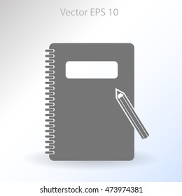 notebook vector icon