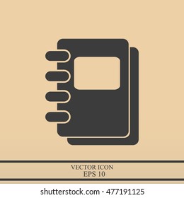 Notebook vector icon