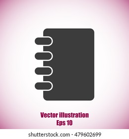 Notebook vector icon