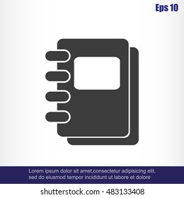 Notebook vector icon