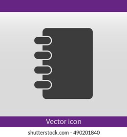 Notebook vector icon