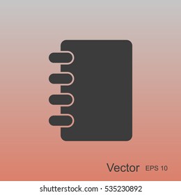 Notebook vector icon