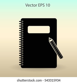 notebook vector icon