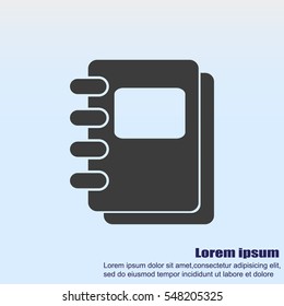Notebook vector icon