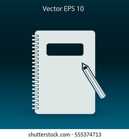 notebook vector icon