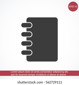 Notebook vector icon
