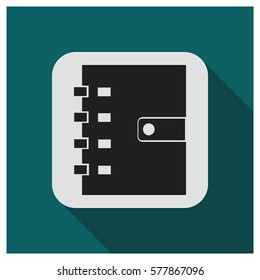 Notebook vector icon