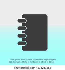 Notebook vector icon