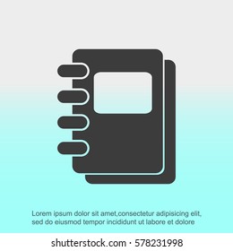 Notebook vector icon