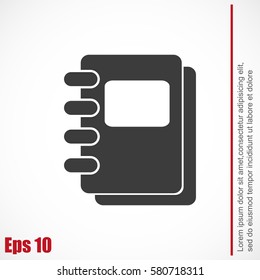 Notebook vector icon