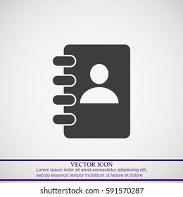 Notebook vector icon