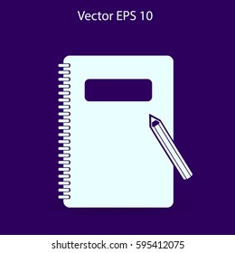 notebook vector icon