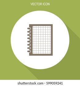 Notebook vector icon.