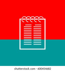 
notebook. vector icon.