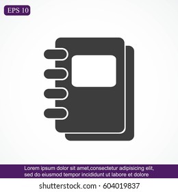 Notebook vector icon
